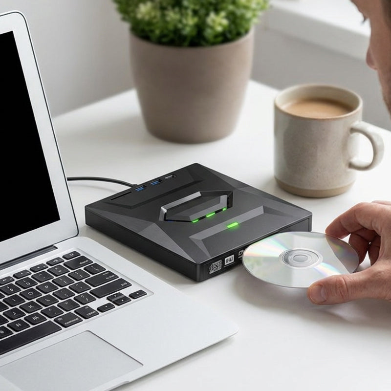 💯50% OFF!🔥Hot Sale Deals-Ultra-Slim External DVD Drive