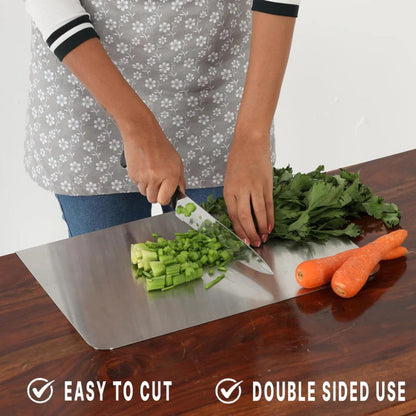 🔪 49% OFF NOW! ✨ Stainless Steel Countertop Chopping Board – Hygienic, Knife-Friendly & Easy-Clean Surface 🍽️