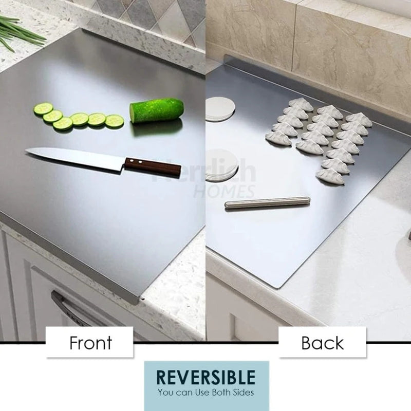 🔪 49% OFF NOW! ✨ Stainless Steel Countertop Chopping Board – Hygienic, Knife-Friendly & Easy-Clean Surface 🍽️