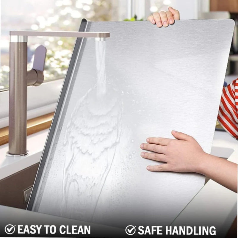 🔪 49% OFF NOW! ✨ Stainless Steel Countertop Chopping Board – Hygienic, Knife-Friendly & Easy-Clean Surface 🍽️