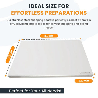 🔪 49% OFF NOW! ✨ Stainless Steel Countertop Chopping Board – Hygienic, Knife-Friendly & Easy-Clean Surface 🍽️