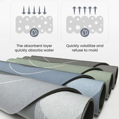 🔥HOT SALE🧼Premium Quick-Drying Floor Mat – Non-Slip, Oil & Water Resistant, Modern Design for Home, Bathroom & Kitchen Use✨