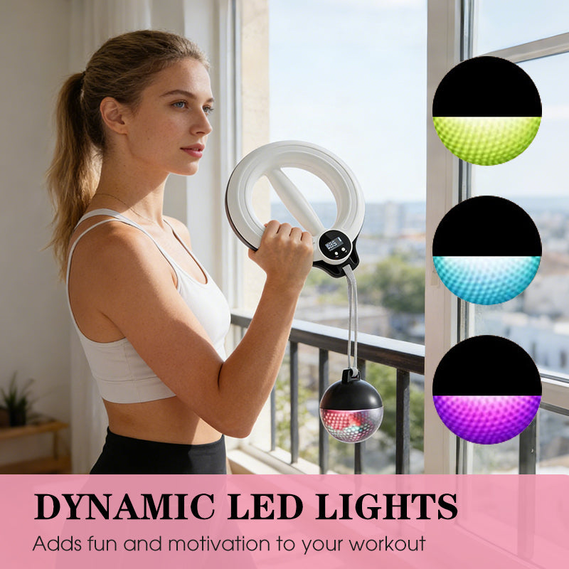 🔥2026 New Arrival ✨360° Rotation + Vibrant LED Lights! Compact Arm Toning Tool—Sculpt Toned Arms Anytime, Anywhere💪