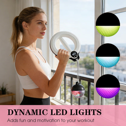 🔥2026 New Arrival ✨360° Rotation + Vibrant LED Lights! Compact Arm Toning Tool—Sculpt Toned Arms Anytime, Anywhere💪