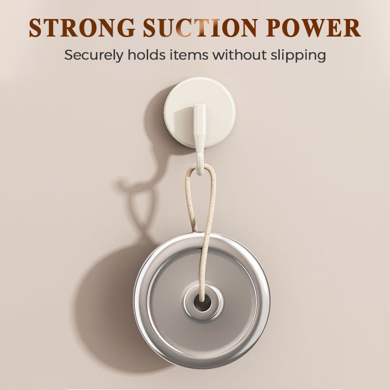 Seamless and flexible✨ Pull to hang—no drilling required!🎈 Super-strong suction cup hooks—use them anywhere!