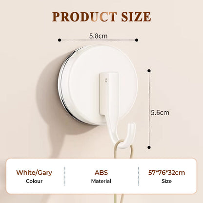 Seamless and flexible✨ Pull to hang—no drilling required!🎈 Super-strong suction cup hooks—use them anywhere!