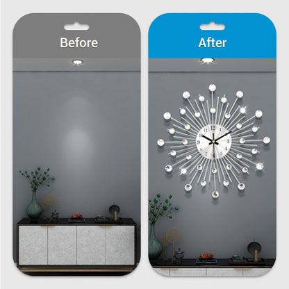📢40% OFF!💎Creative Rhinestone Wall Clock🏡