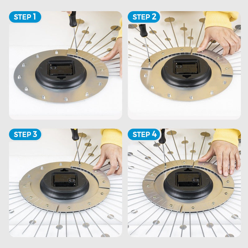 📢40% OFF!💎Creative Rhinestone Wall Clock🏡