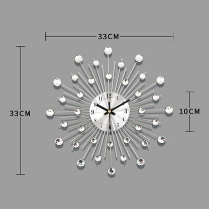 📢40% OFF!💎Creative Rhinestone Wall Clock🏡