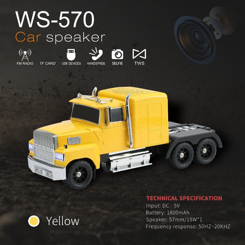 🔥2026 Hot Sale 50% OFF 🔥🚛 Retro Truck Speaker That Rocks! 15W Bass + TWS Stereo—Stylish and Powerful 🔊