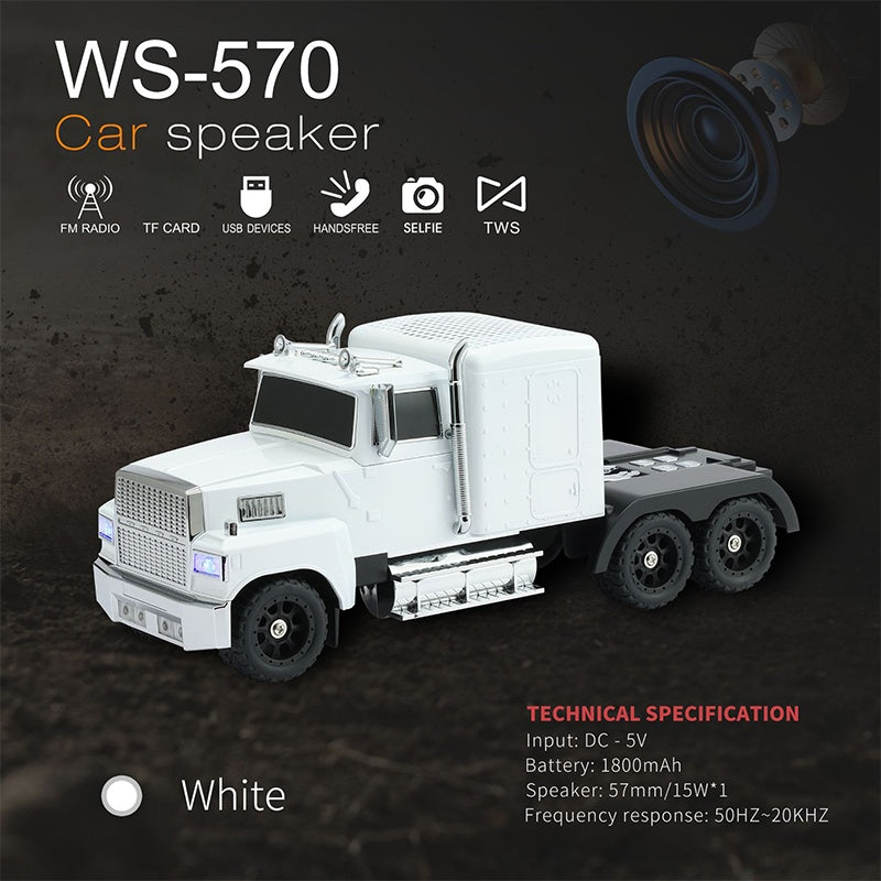 🔥2026 Hot Sale 50% OFF 🔥🚛 Retro Truck Speaker That Rocks! 15W Bass + TWS Stereo—Stylish and Powerful 🔊