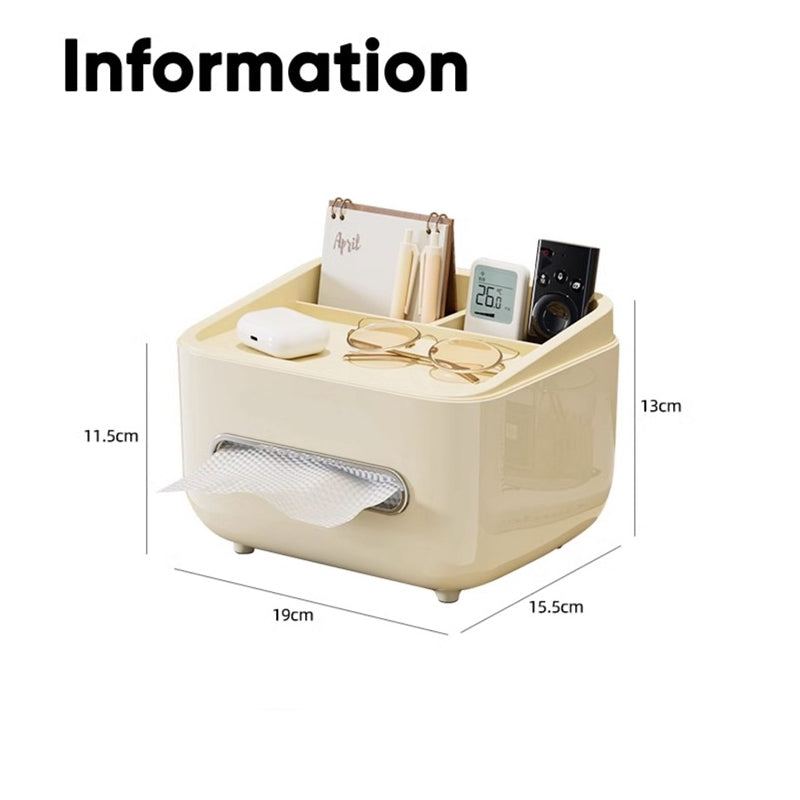🧻 Tissue box + storage box + phone stand? This 3-in-1 design instantly organizes your desk! ✨