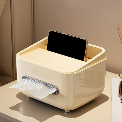 🧻 Tissue box + storage box + phone stand? This 3-in-1 design instantly organizes your desk! ✨