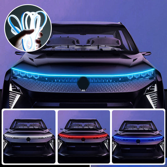 🔥Limited-time 50% off💡 Dual-purpose lighting! Interior ambiance + exterior decoration. Upgraded LED light guide strip—plug it in and dazzle! 🚗✨