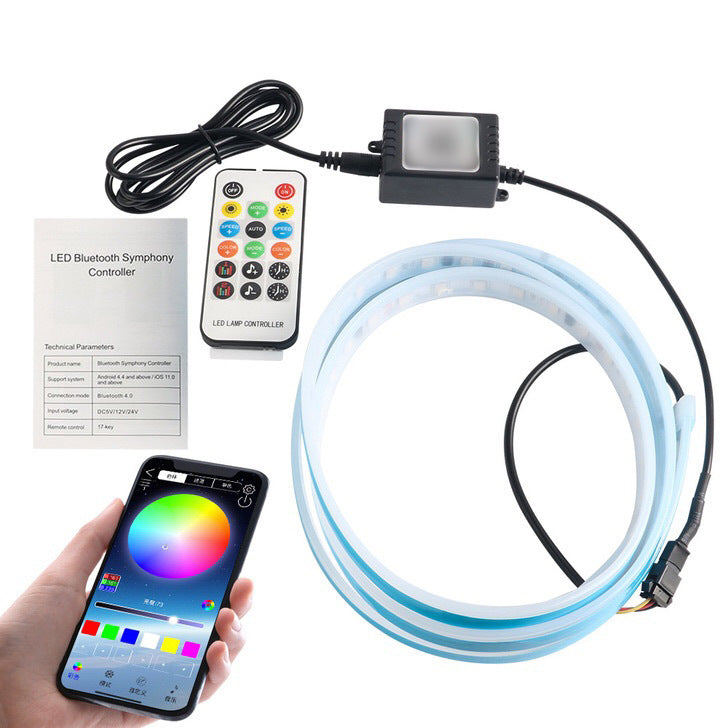 🔥Limited-time 50% off💡 Dual-purpose lighting! Interior ambiance + exterior decoration. Upgraded LED light guide strip—plug it in and dazzle! 🚗✨