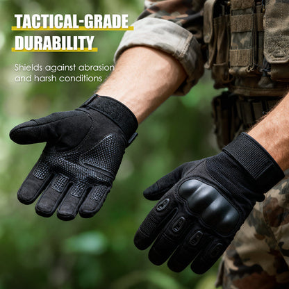 💎 49% OFF! 💎 Abrasion-Resistant Full-Finger Work Gloves – Touchscreen on 3 Fingers, Reinforced Palm & Tactical Durability (Black/Brown/Green | M–XL) 🧤⚡