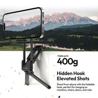 📢📢50% off!! ⏰ Magnetic Mount – 5-in-1 Mini Tripod with Dual MagSafe Magnets, Foldable Hook & Arca-Swiss Base! 📱🎥