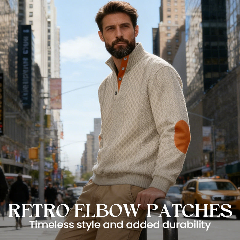 🧥Luxury Comfort | Men‘s Textured Jacquard Sweatshirt | Everyday Essential 🔥