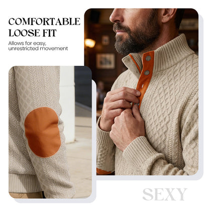 🧥Luxury Comfort | Men‘s Textured Jacquard Sweatshirt | Everyday Essential 🔥