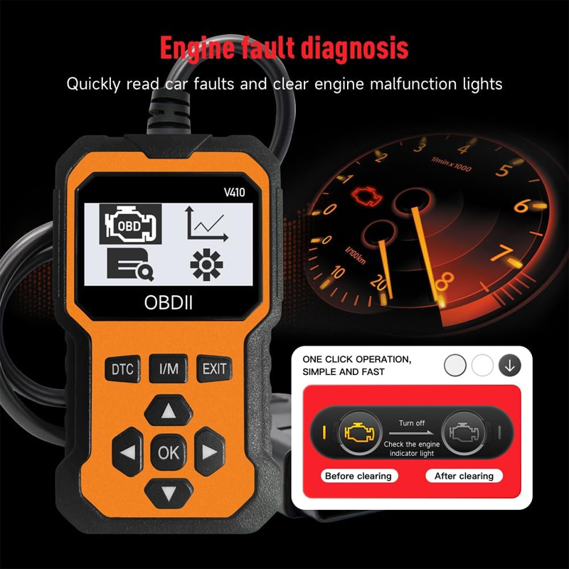 ⏰40% Off!🔧 Plug it in and scan! Professional-grade OBD2 diagnostic tool.  Even beginners can easily maintain their vehicles.⚡