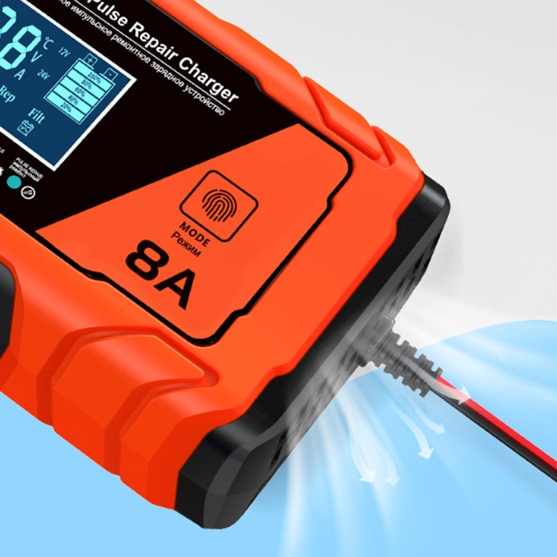 ⏳49% Off & Free Shipping!🔋 Smart Digital Display + Four-Season Temperature Control! Multi-Function Battery Charger for Precise Maintenance of All Types of Lead-Acid Batteries⚡