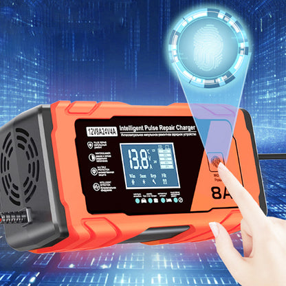 ⏳49% Off & Free Shipping!🔋 Smart Digital Display + Four-Season Temperature Control! Multi-Function Battery Charger for Precise Maintenance of All Types of Lead-Acid Batteries⚡