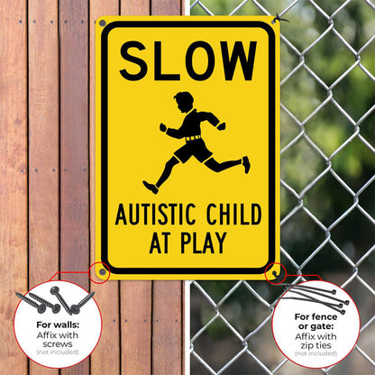 💛 Yellow-and-Black Warning Signs: Pressing the “Slow Down” Button for Children with Autism! 24/7 Protection + Community Inclusion 🚗