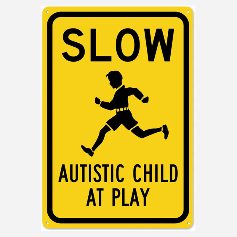 💛 Yellow-and-Black Warning Signs: Pressing the “Slow Down” Button for Children with Autism! 24/7 Protection + Community Inclusion 🚗