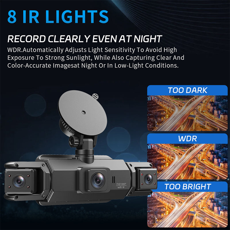 💥49% OFF!📷4-Channel HD Dash Cam with Night Vision📹