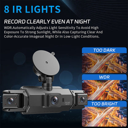 💥49% OFF!📷4-Channel HD Dash Cam with Night Vision📹