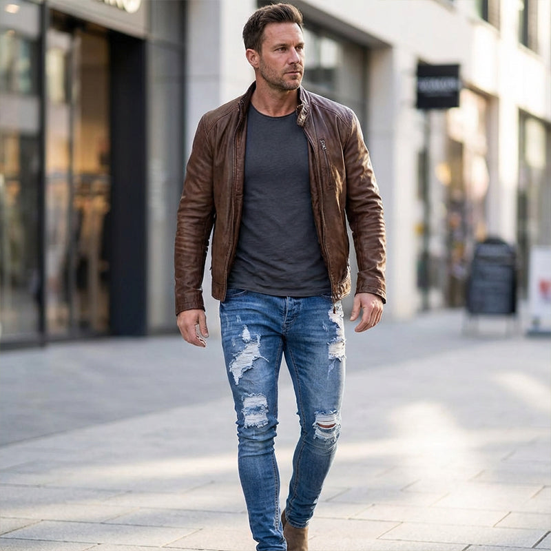 👖New 40% OFF🔥Stylish Distressed Skinny Jeans for Men