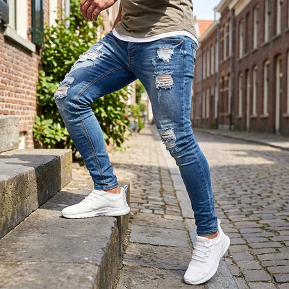 👖New 40% OFF🔥Stylish Distressed Skinny Jeans for Men