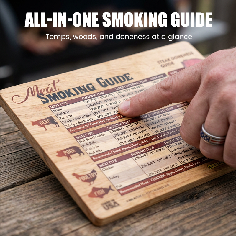 ⏳50% OFF!🔥 Magnetic Smoked Guide Board!Master Professional Grilling with One Board 🥩