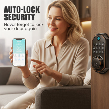 📢📢60% OFF!! ⏰Smart Fingerprint Deadbolt Lock with Keypad