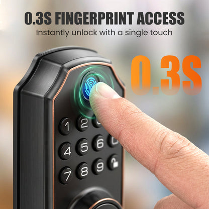 📢📢60% OFF!! ⏰Smart Fingerprint Deadbolt Lock with Keypad