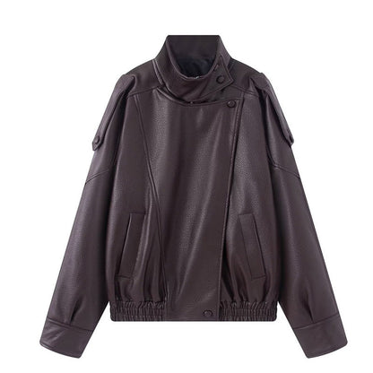 ⏰50% OFF NOW!!🔥Cool Faux Leather Biker Jacket