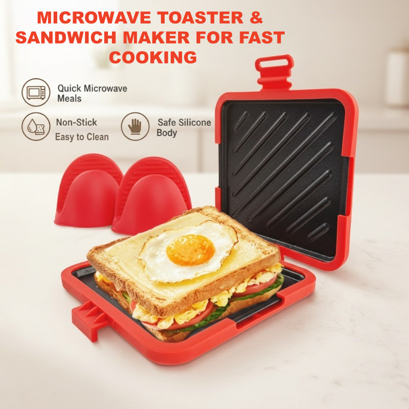 🔥2026 New Arrivals: 47% Off for a Limited Time!🔥Microwave Toaster & Sandwich Maker For Fast Cooking