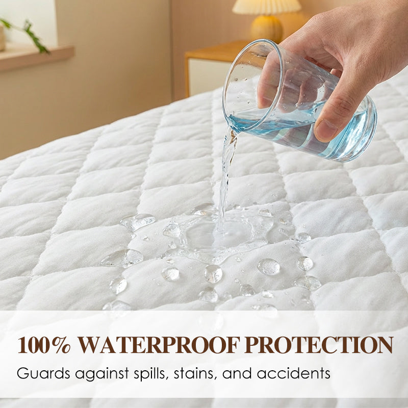 🔥Hot Sale&40% Off!🛏️Waterproof Quilted Mattress Cover & Pillowcases Set✨