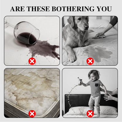 🔥Hot Sale&40% Off!🛏️Waterproof Quilted Mattress Cover & Pillowcases Set✨