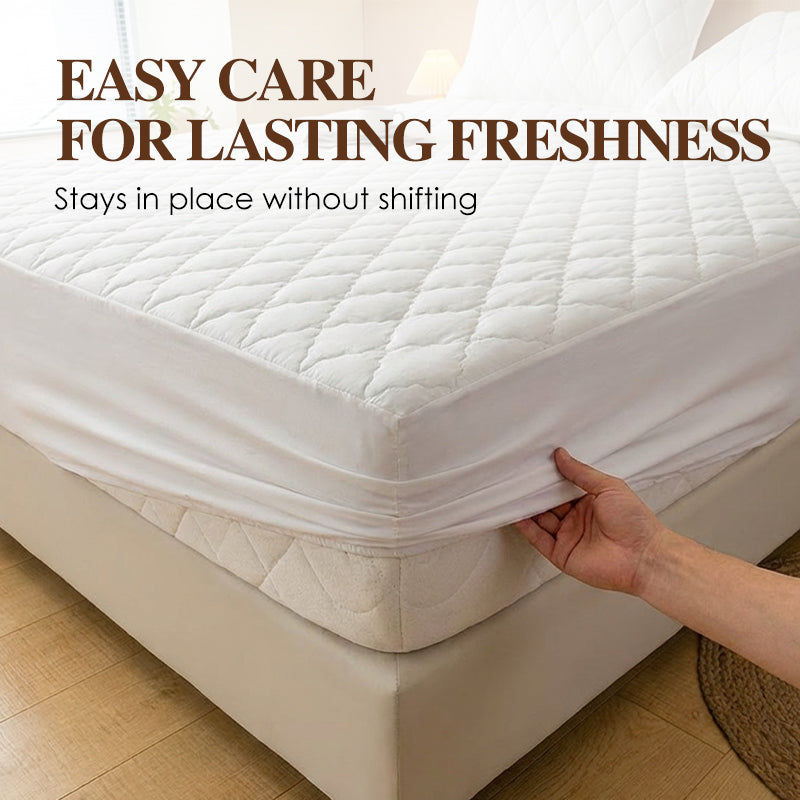 🔥Hot Sale&40% Off!🛏️Waterproof Quilted Mattress Cover & Pillowcases Set✨