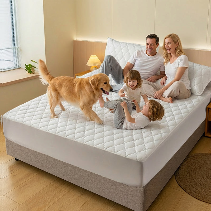 🔥Hot Sale&40% Off!🛏️Waterproof Quilted Mattress Cover & Pillowcases Set✨