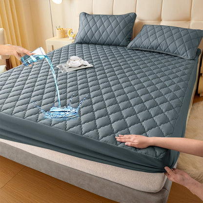 🔥Hot Sale&40% Off!🛏️Waterproof Quilted Mattress Cover & Pillowcases Set✨