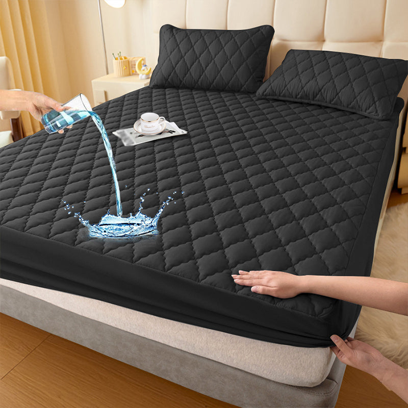 🔥Hot Sale&40% Off!🛏️Waterproof Quilted Mattress Cover & Pillowcases Set✨