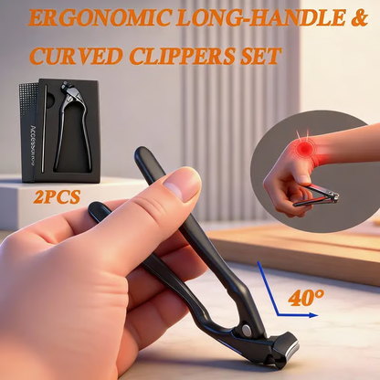 ✂️ Perfect Curved Design | Stainless Steel Nail Clipper | Effortless Grip for Seniors ✨【-50%】