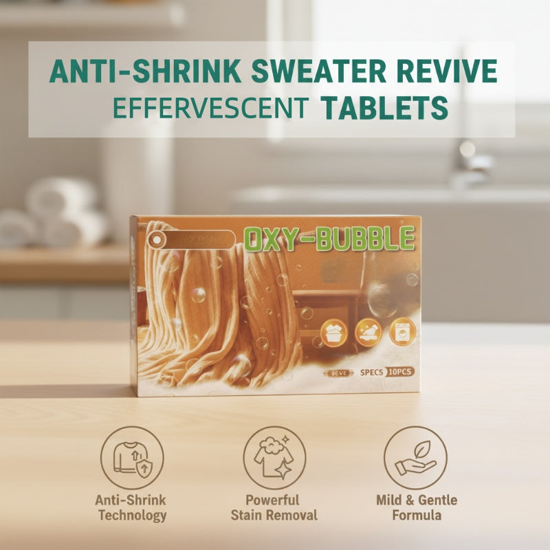🔥BUY 2 GET 1 FREE!👕Anti-Shrink Sweater Revive Effervescent Tablets