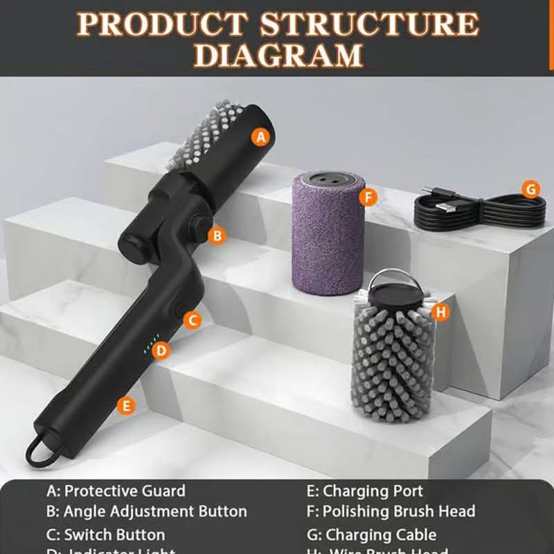 🔥49% OFF NOW! 🍖 Cordless Electric BBQ Brush Cleaner – Deep Cleaning, Long Handle & Rechargeable 🔋