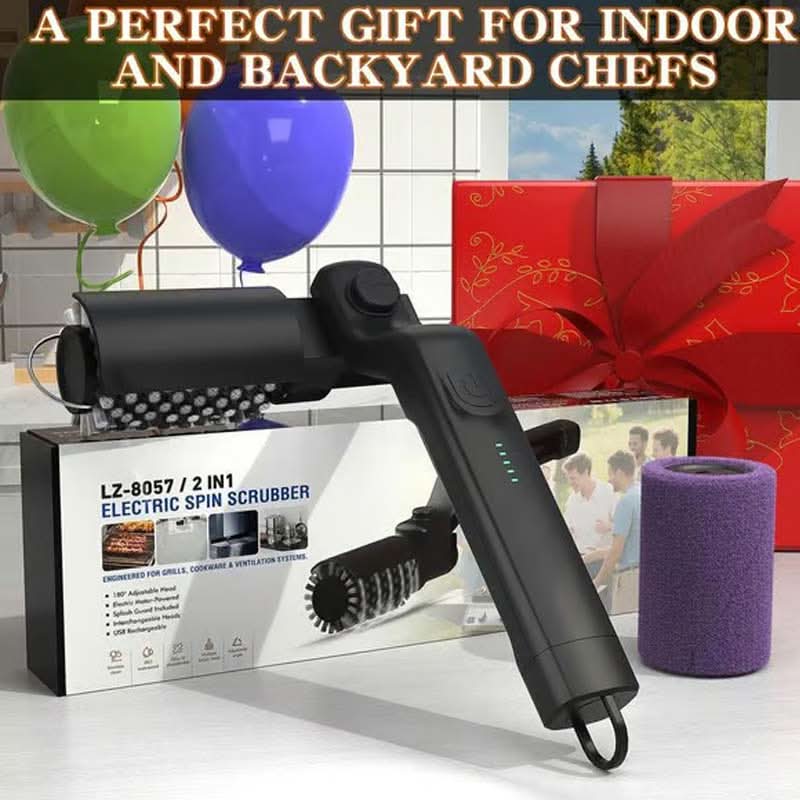 🔥49% OFF NOW! 🍖 Cordless Electric BBQ Brush Cleaner – Deep Cleaning, Long Handle & Rechargeable 🔋