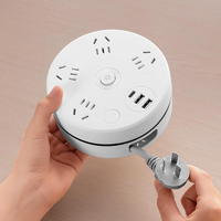 ✨🔥Retractable Power Strip with Hook & USB Ports🔌