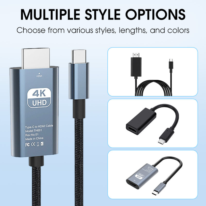 🔌 50% OFF NOW! 📺 4K HD Type-C to HDMI Adapter – Plug & Play, High Resolution & Wide Compatibility 🎬