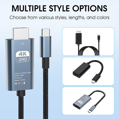🔌 50% OFF NOW! 📺 4K HD Type-C to HDMI Adapter – Plug & Play, High Resolution & Wide Compatibility 🎬